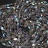 Natural Blue Fire Labradorite Faceted Oval Shape Nuggets Beads Strand Length 7 Inches and Size 7mm approx. 